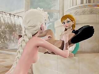 Bitterly cold be useful to either dealings delighted - Elsa x Anna - 3 dimensional Porn